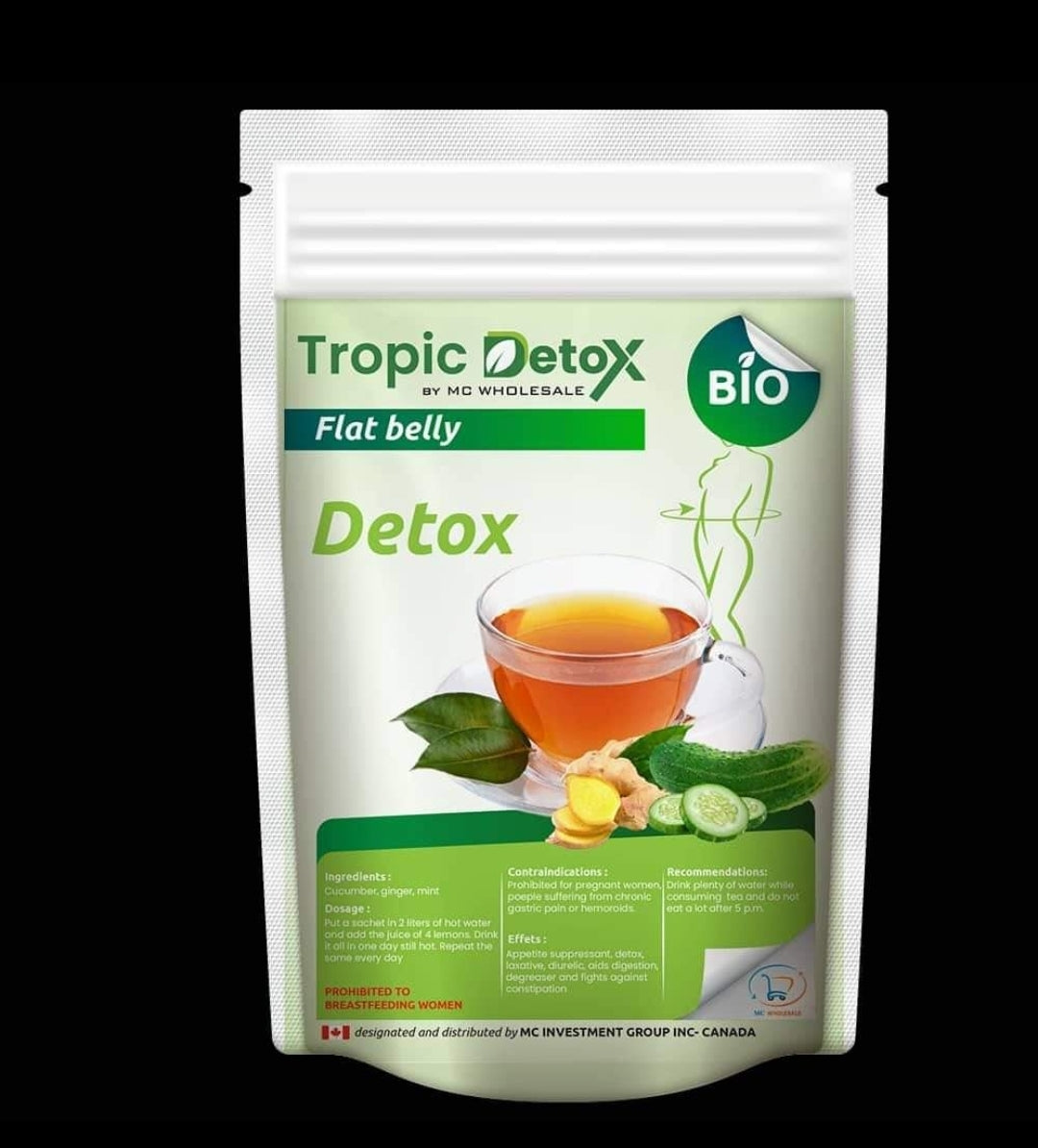Tropical detox tea flat belly formula