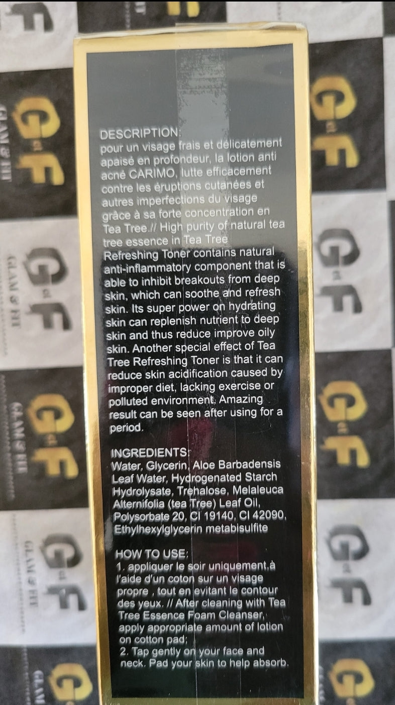 Lotion tonique anti acnés carimo