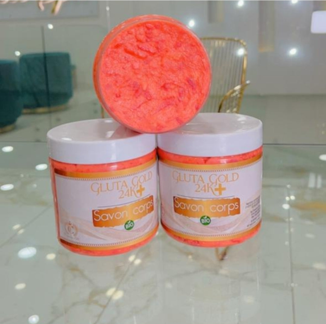 24k gold+ body soap