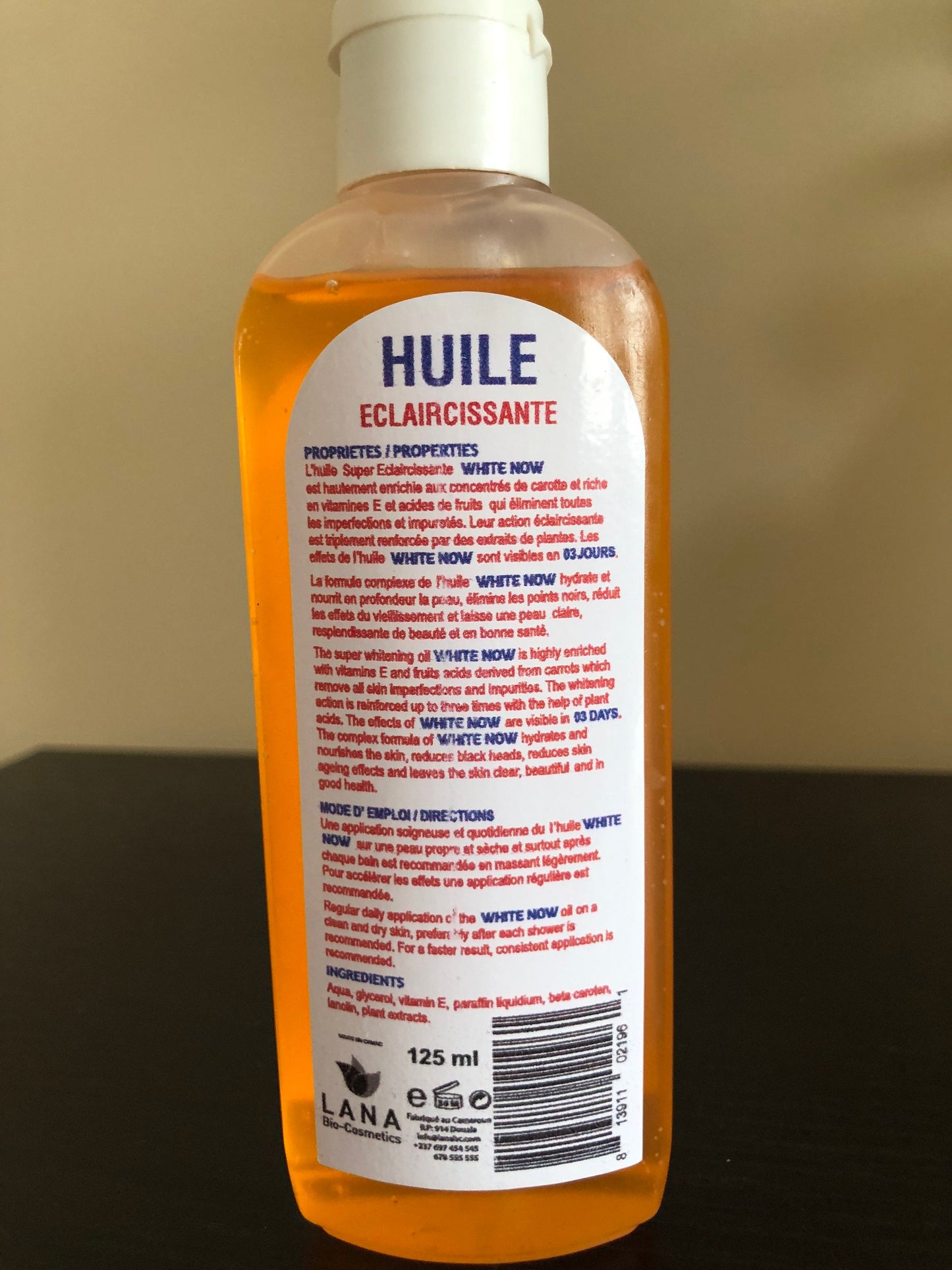 White now lightning oil , Triple Action