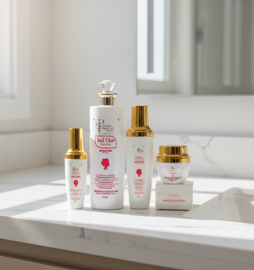 Gamme Teint Clair au Glutathion et Acides de Fruit - Teint Parfait By Nadege | GlamEtFit