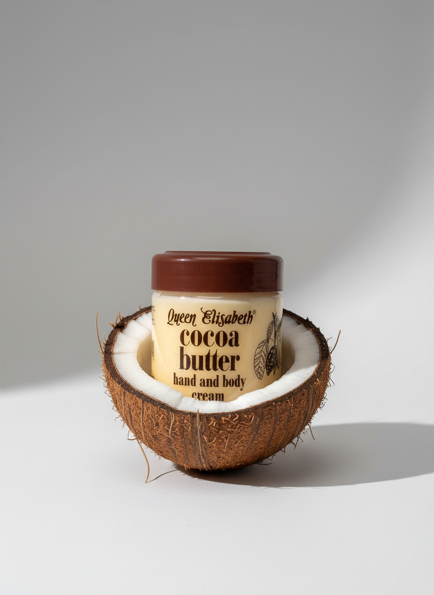 Queen Elizabeth Cocoa Butter Hand and Body Cream 250ml- 8.45 fl.oz